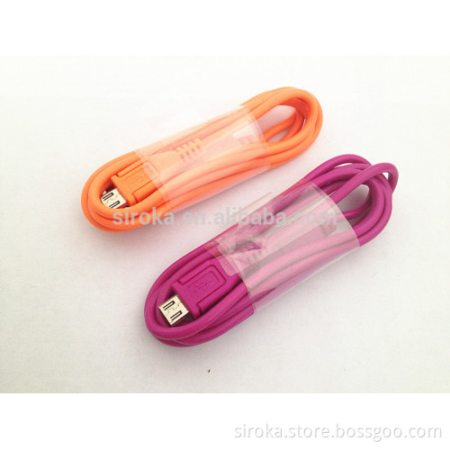 Factory supply Micro USB data cable with CE&ROHS approval USB charging cable for mobile phones
